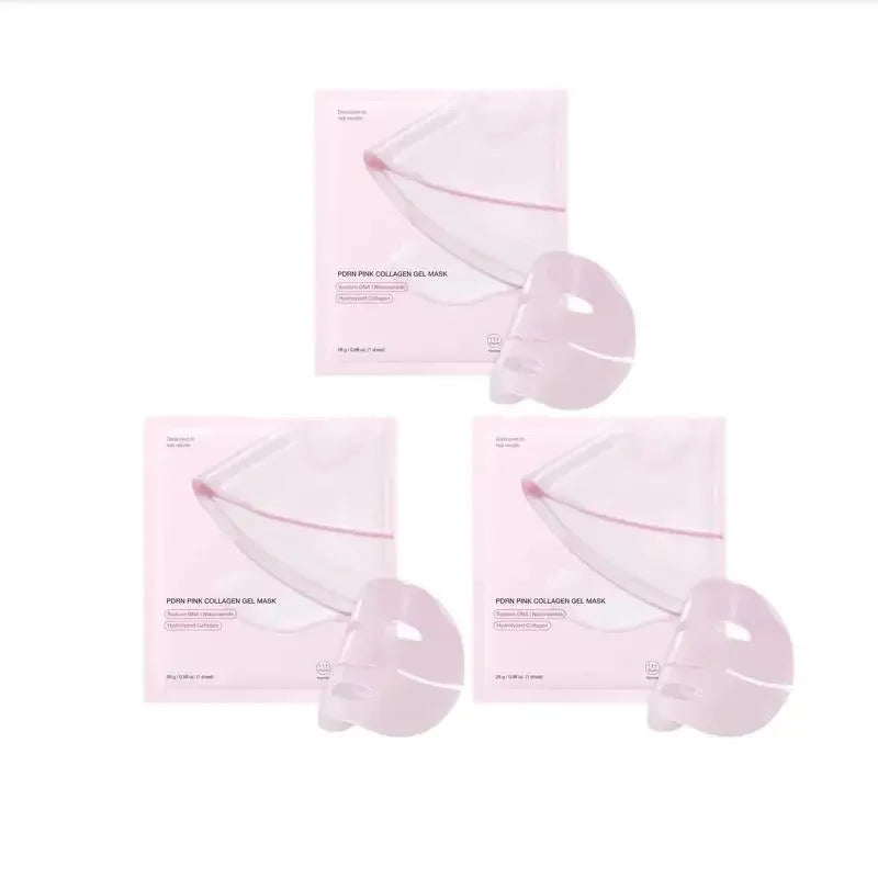 Pink Salmon Powder Collagen Hydrogel Mask – Deep Hydration & Firming Anti-Aging Care