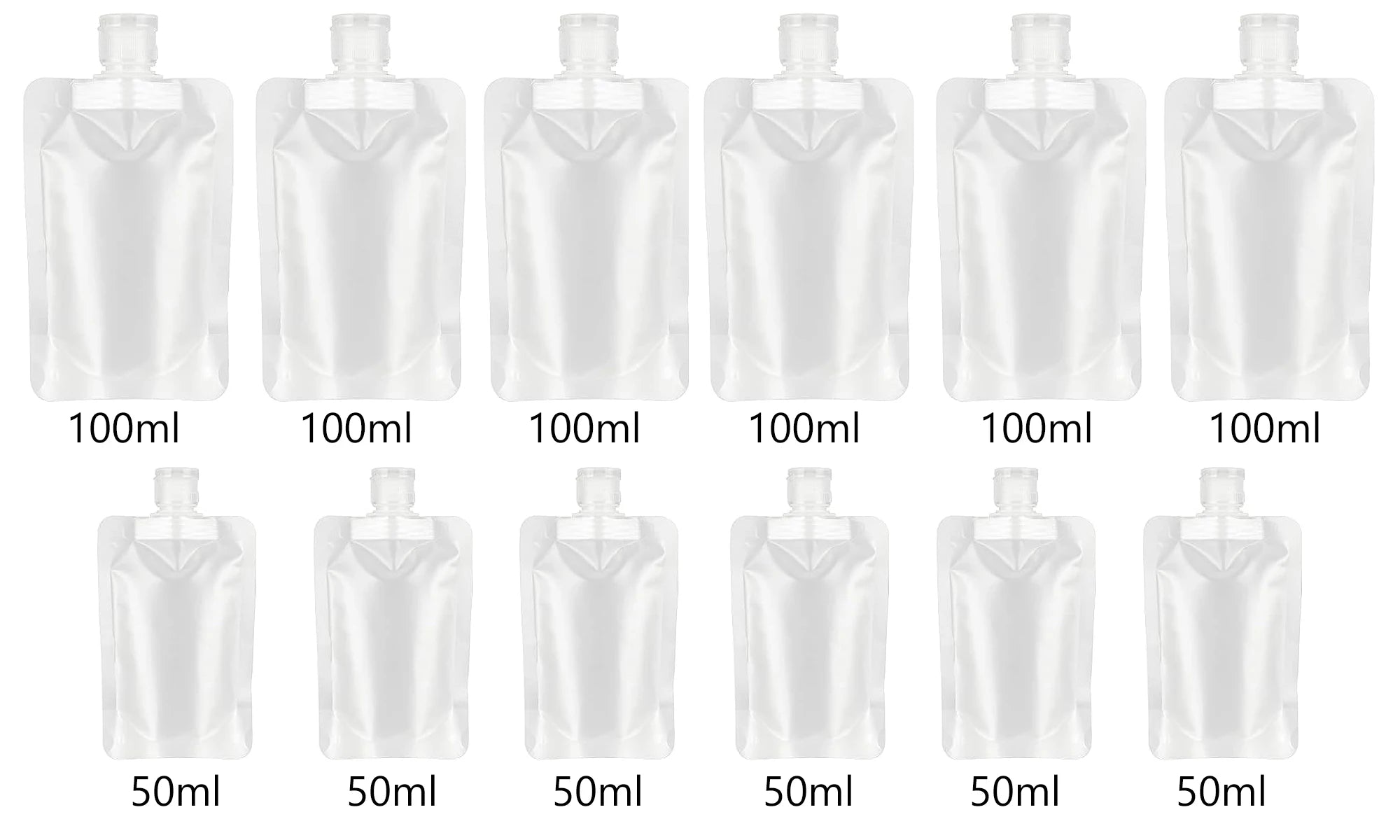 Thickened Refillable Travel Lotion Pouches – Leak-Proof Portable Cosmetic & Shampoo Squeeze Bags