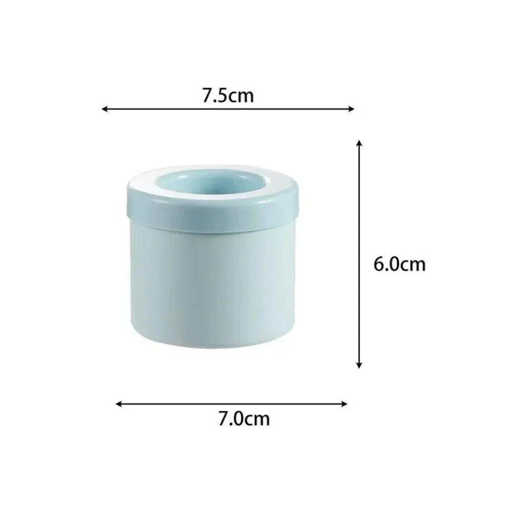 Silicone Cylinder Ice Cube Mold & Ice Bucket – Flexible Squeeze-Release Ice Maker