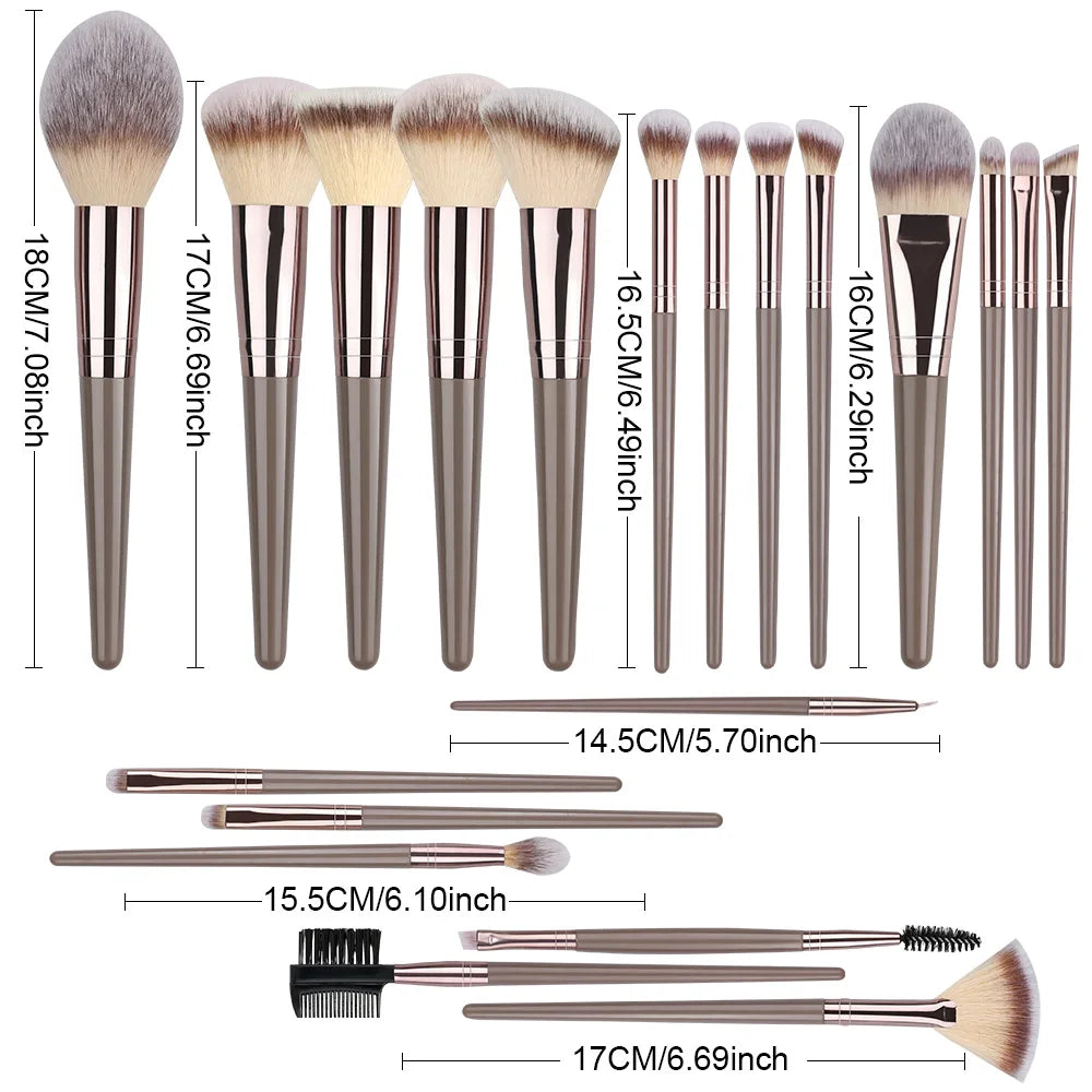 Velvet Touch 20-Piece Master Makeup Brush Set