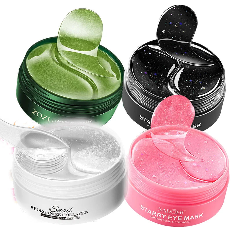240Pcs (120 Pairs) Collagen Gel Eye Patches | Hyaluronic Acid, Gold, Seaweed & Cucumber