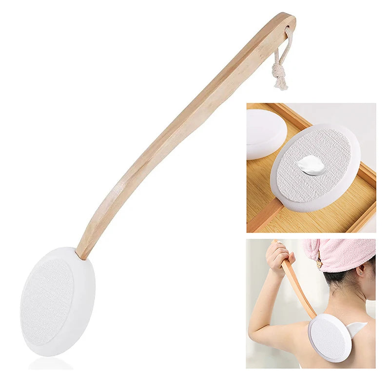 Premium Ergonomic Wooden Back Lotion Applicator  Easy Reach Applicator Wand for Back & Legs