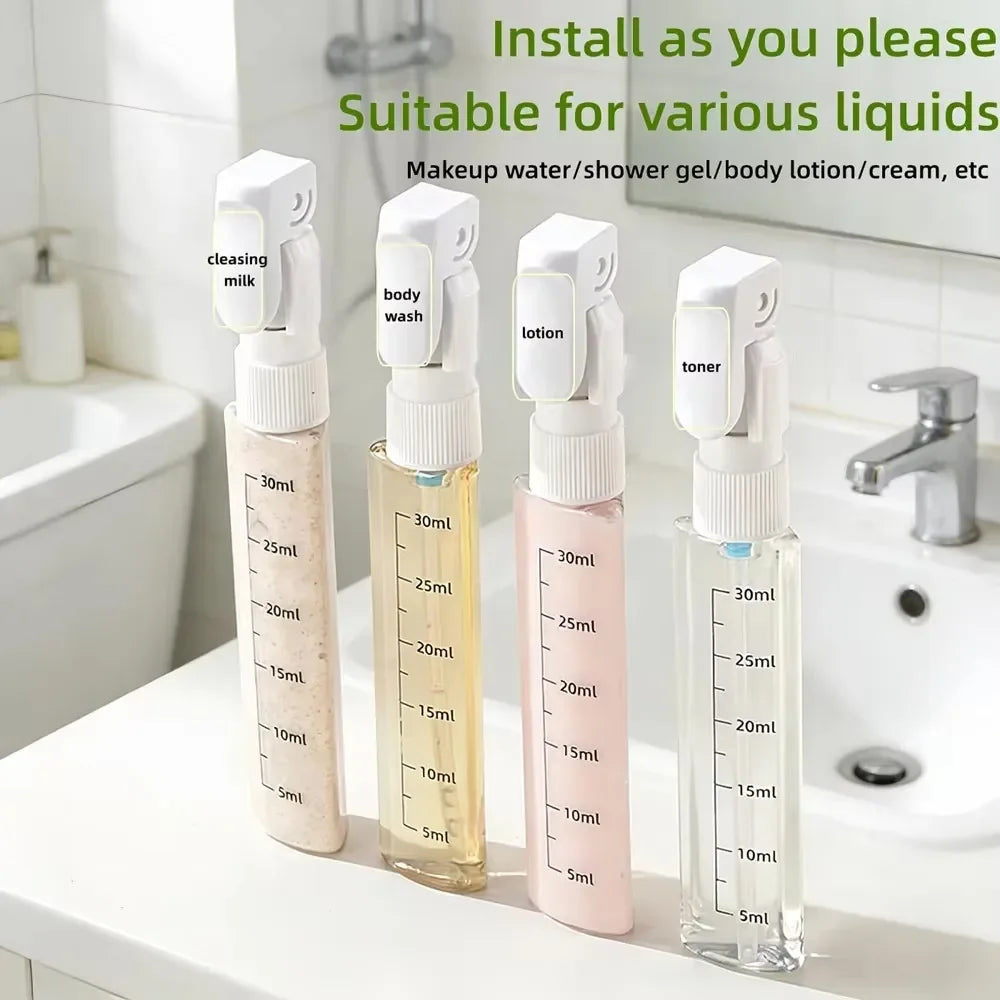 Portable Toiletries Container Set for Shampoo, Lotion & Soap (TSA Approved)