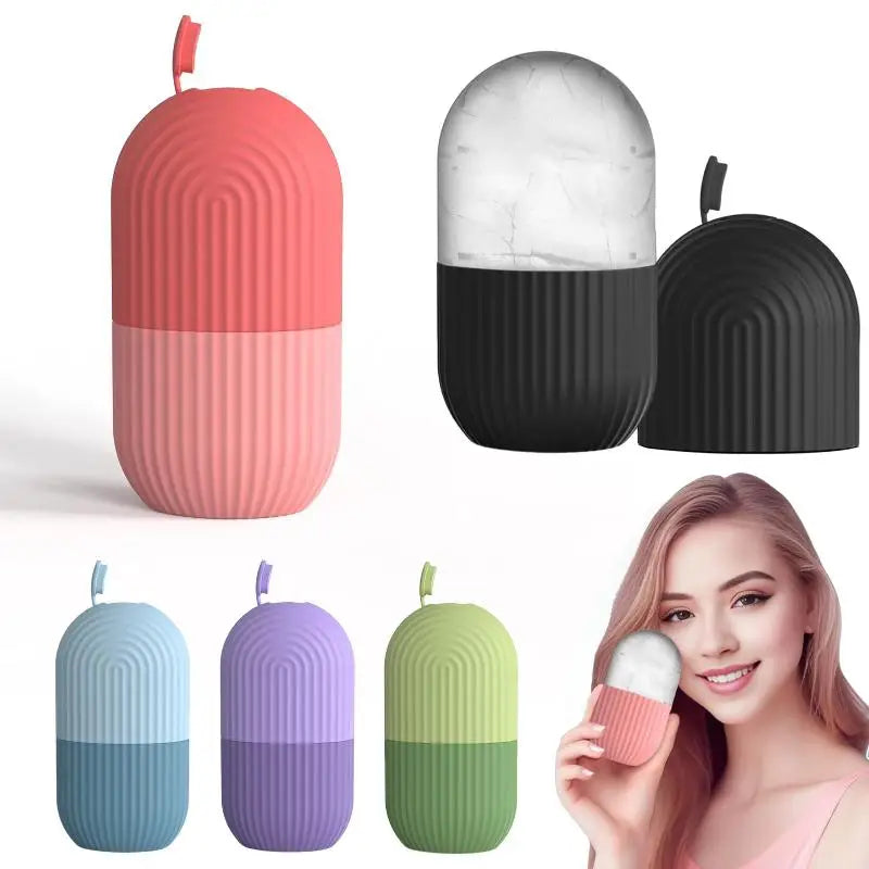 Silicone Ice Facial Roller for Reusable Skincare Treatment
