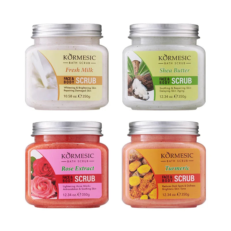 Turmeric Deep Cleansing Facial & Body Scrub Cream – Moisturizing Exfoliant (Unisex)