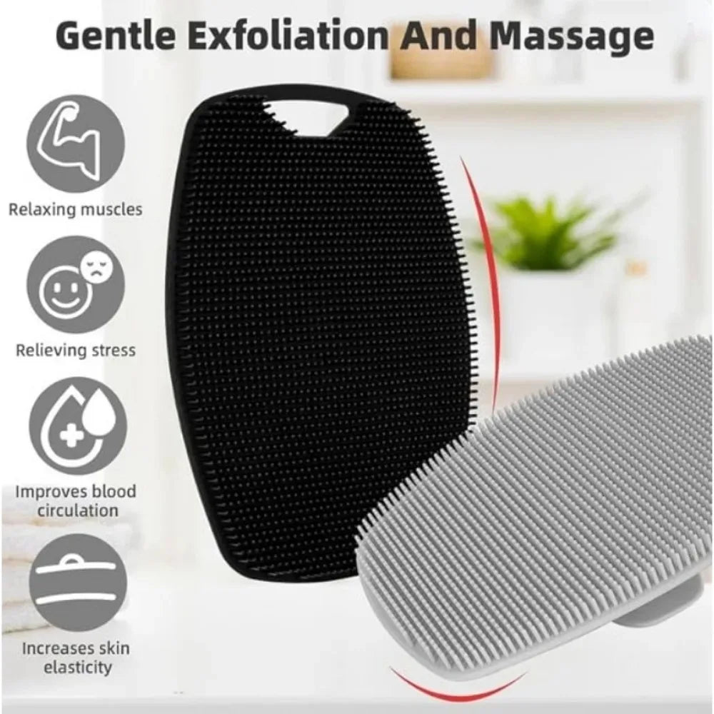 Gentle Exfoliating Silicone Body Scrubber – The Easy-Clean Spa Brush for Smoother, Radiant Skin