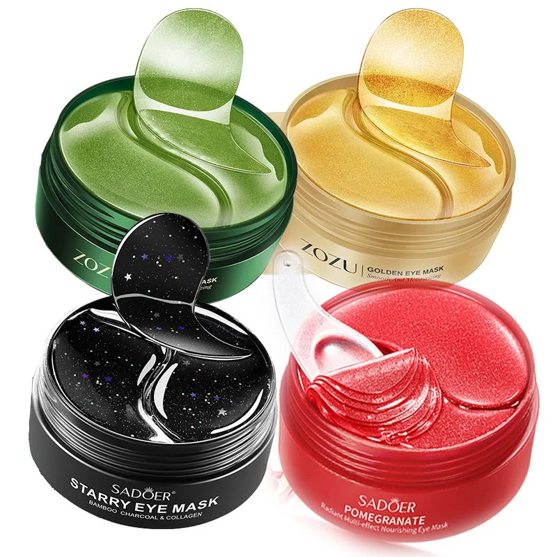 240Pcs (120 Pairs) Collagen Gel Eye Patches | Hyaluronic Acid, Gold, Seaweed & Cucumber
