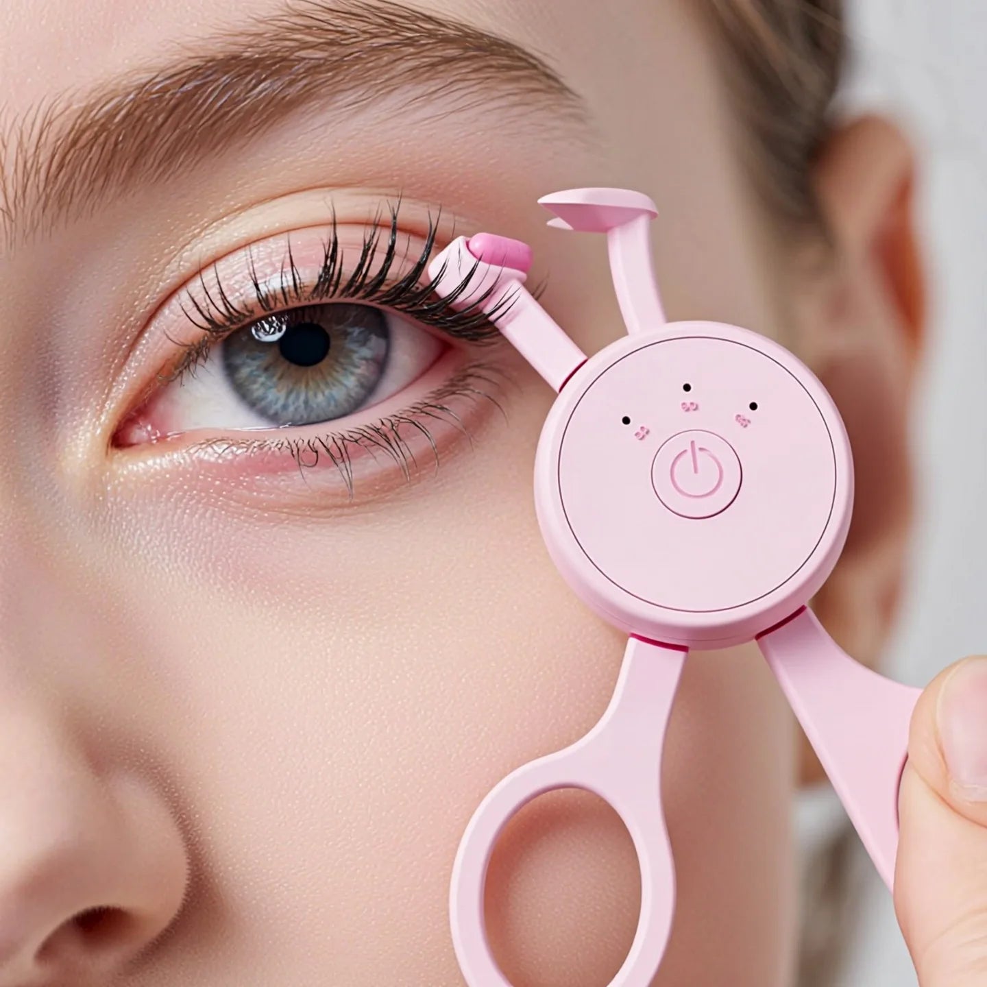 Portable Electric Heated Eyelash Curler – Safe Silicone Pad & Long-Lasting Lift