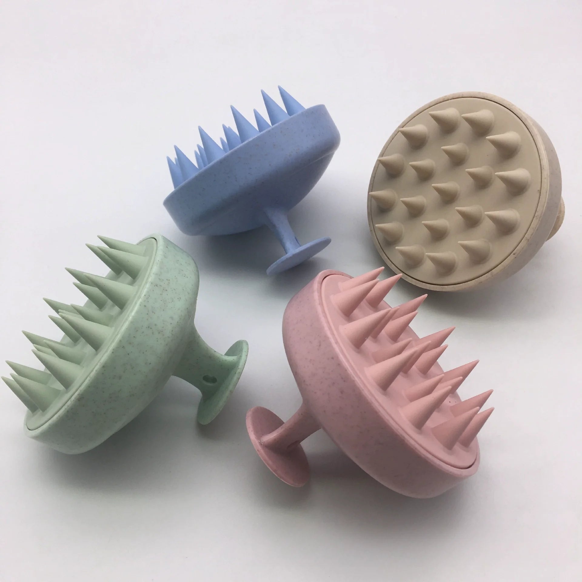 Soft Silicone Scalp & Body Massager – Deep Cleansing Shower Scrubber with Easy-Grip Handle
