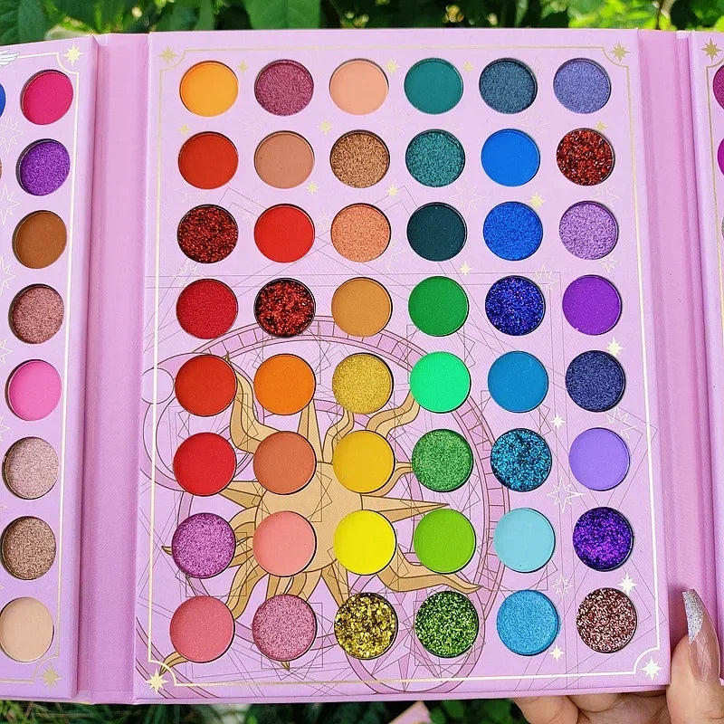 Neon Eyeshadow Palette Make Up with 96 Color Plate Shimmer Matte