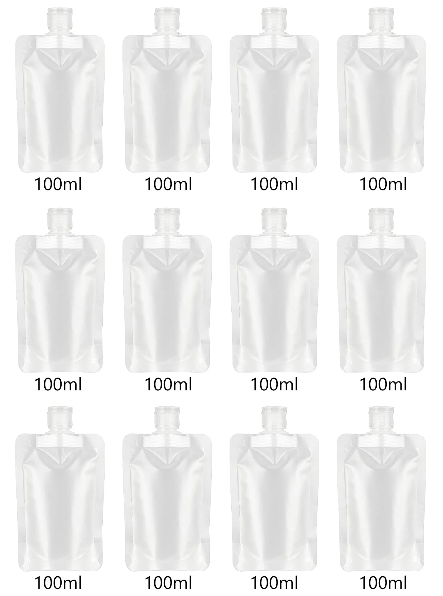 Thickened Refillable Travel Lotion Pouches – Leak-Proof Portable Cosmetic & Shampoo Squeeze Bags