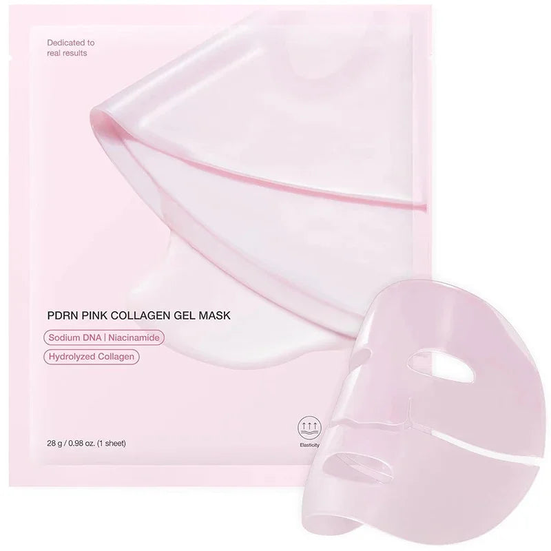 Pink Salmon Powder Collagen Hydrogel Mask – Deep Hydration & Firming Anti-Aging Care