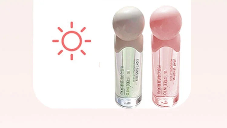 2Pcs Crystal Glass Lip Gloss & Hydrating Lip Mask Set – Non-Sticky Plumping Lip Care Duo